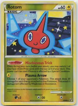 Rotom Rare Undaunted 20/90 Pokemon TCG - Image 1