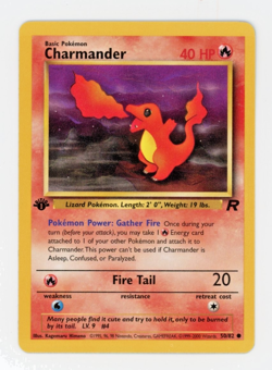 Charmander 50/82 Team Rocket 1st Edition Pokemon Card NM/MINT - Image 1