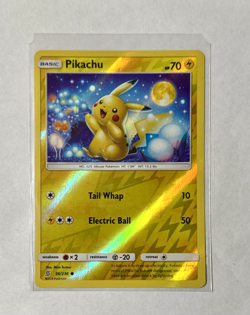 2019 Pokemon Sun & Moon Unified Minds PIKACHU 56/236 REVERSE HOLO NM - Image 1