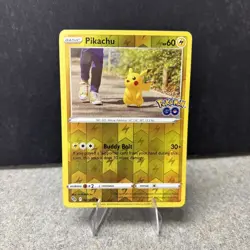 Pikachu 27/78 - Pokemon Go Stamp - Reverse Holo - Image 1