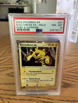 Electabuzz EX Ruby & Sapphire 97/109 PSA 8 Holo Pokemon Card 2003 - Image 1