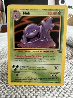 Muk Fossil Set 28/62 Mint Rare Non Holo Pokemon Card 1999 - Image 5