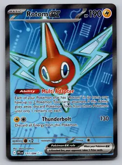 Rotom ex 111/094 Ultra Rare Phantasmal Flames Near Mint - Image 1
