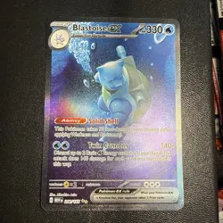 Blastoise ex 200/165 SV: MEW EN-151 Special Illustration Rare Pokemon - Image 1
