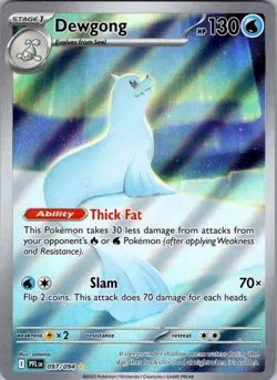 Dewgong 097/094 Illustration Rare Phantasmal Flames Pokemon Holo Near Mint - Image 1