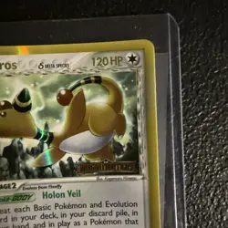 Pokemon TCG Ampharos (Delta Species) EX Dragon Frontiers 1/101 Holo Rare STAMPED - Image 4