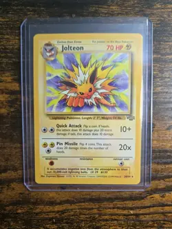 Pokemon TCG - Jolteon 20/64 Non-Holo Rare - WOTC Jungle Unlimited - Near MINT - Image 1