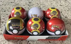 6x POKEMON TCG POKEBALL TIN E25 2025 Q4 - Sealed! New! (you get all 6 balls) - Image 1