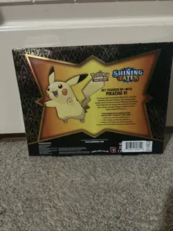 Pokemon TCG: Shining Fates Pikachu V Collection Box: NEW FACTORY SEALED - Image 2