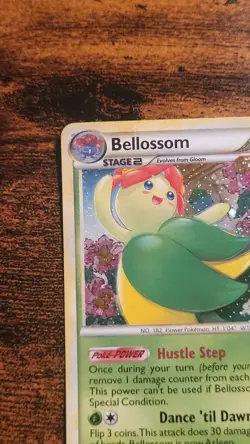 Bellossom 1/90 2010 HGSS Undaunted Set Pokemon Card Holo LP - Image 3
