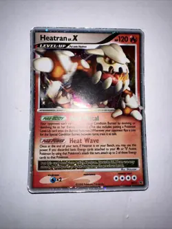 Heatran LV.X DP31 - Diamond and Pearl Black Star Promo Holo Pokemon - MP/HP - Image 1