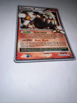 Heatran LV.X DP31 - Diamond and Pearl Black Star Promo Holo Pokemon - MP/HP - Image 2