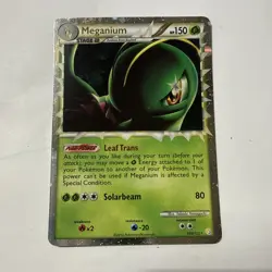 Meganium Prime 109/123 HeartGold SoulSilver Holo Lp pokemon card - Image 1