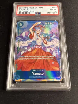 2025 One Piece OP13-54 Yamato Alt Art PSA 10 - Image 1