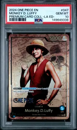 2024 ONE PIECE PSA 10 LIVE ACTION EDITION-MONKEY D. LUFFY 047 Promo - Image 1
