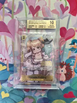2023 ONE PIECE PROMOS OFFLINE REGIONAL FINALIST #008 CHARLOTTE PUDDING BGS 10 - Image 1