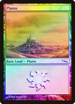 Plains (288) FOIL Mirrodin LP Basic Land MAGIC THE GATHERING - Image 1