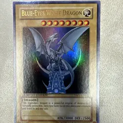 Konami Yu-Gi-Oh! TCG Blue-Eyes White Dragon YAP1-EN001 Ultra Rare Holo Lim - Image 1
