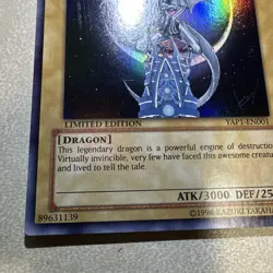 Konami Yu-Gi-Oh! TCG Blue-Eyes White Dragon YAP1-EN001 Ultra Rare Holo Lim - Image 3