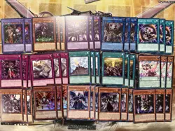 Yugioh Darklord Deck Core Condemned Darklord Eveningstar Ukoback Ixchel BPROMZMU - Image 1