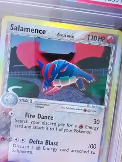 Salamence 14/113 EX DELTA SPECIES Holo Graded Pokemon Card - PSA 7 - Image 2