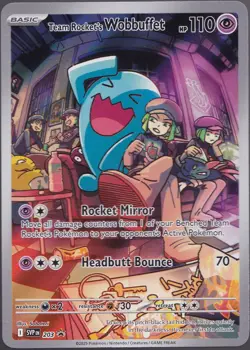Team Rocket's Wobbuffet 203 Sv: Scarlet & Violet Promo Cards Holo - Image 1