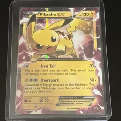 Pokemon TCG Pikachu EX XY84 2015 Promo Card - Image 1