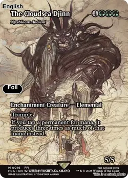 The Cloudsea Djinn - Nyxbloom Ancient (Showcase) EN [FCA - 16] - NM [Foil] TC... - Image 1