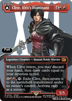 Clive, Ifrit's Dominant (Borderless) (Surge Foil) (0530) EN [FIN - 530] - NM ... - Image 1