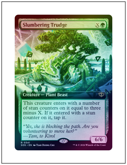 Slumbering Trudge, Foil, Extended Art, Magic the Gathering MTG NM - Image 1