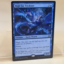 Wizards of the Coast High Fae Trickster Blue Creature Faerie Wizard Rare 40 - Image 1