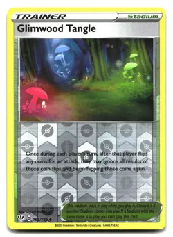 Glimwood Tangle 162/189 Uncommon Darkness Ablaze Pokemon Reverse Holo Near Mint - Image 1