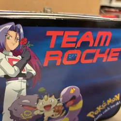 Vintage Pokemon Pokemon Team Rocket Tin Mini Lunch Box 1995 Collectible - Image 3