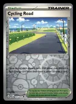 Cycling Road 157/165 Uncommon 151 Pokemon Reverse Holo Near Mint - Image 1