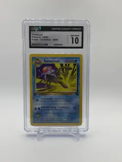 Pokemon 1st Edition Tentacruel 44/62 - Fossil Set - CGC Gem Mint 10 - Image 1
