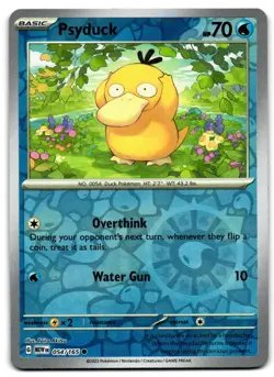Psyduck 054/165 - 🌊 151 Common Pokemon TCG Reverse Holo 🖤 - LP - Image 1