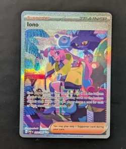 Iono 237/091 Special Illustration Rare SIR Pokemon SV Paldean Fates NEAR MINT NM - Image 1