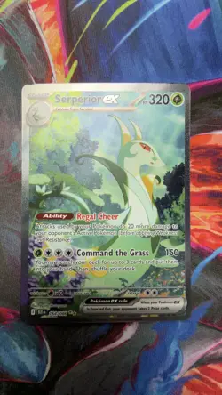 Pokemon TCG Serperior EX 164/086 Illustration Rare Holo Sv: Black Bolt Near Mint - Image 1