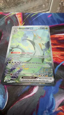 Pokemon TCG Serperior EX 164/086 Illustration Rare Holo Sv: Black Bolt Near Mint - Image 3