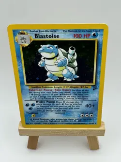 2000 Pokemon TCG Blastoise 2/130 Base Set 2 Vintage Holo Rare W/ Swirl - Image 2