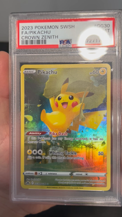 Pokemon Pikachu GG30 Crown Zenith PSA 10 - Image 2