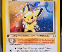Pichu 12/111 1st Ed. Holo Rare - Vintage 2000 Neo Genesis WotC Pokemon - LP+/NM - Image 3