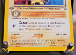 Pichu 12/111 1st Ed. Holo Rare - Vintage 2000 Neo Genesis WotC Pokemon - LP+/NM - Image 4