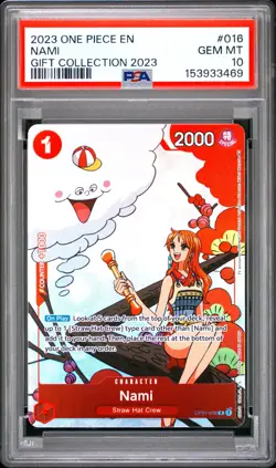 2023 One Piece EN Nami Gift Collection 2023 #016 PSA 10 GEM MINT - Image 1