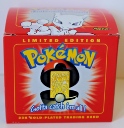 1999 Pokemon Mewtwo 23K Gold Plated Trading Card Sealed New in Box NIB RED - Image 1