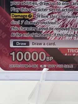 Union Arena One Punch Man Saitama R Holo Hero Card Trigger UEPR/OPM-1-061 - Image 3