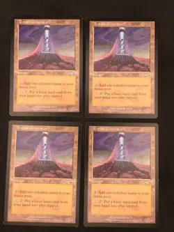 Playset 4x MTG Terrain Generator Nemesis Regular - Moderate Play - Image 1