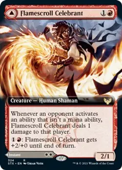 Flamescroll Celebrant (Extended Art) [Strixhaven: School of Mages] NM - Magic - Image 1