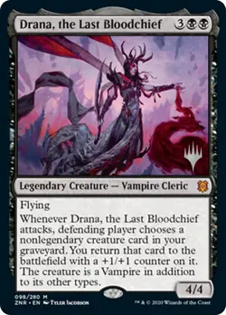 Drana, the Last Bloodchief [Promo Pck: Zendikar Rising] NM - Magic - Image 1