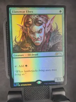 FOIL Llanowar Elves Secret Lair 1553 NM x1 MTG Magic: the Gathering - Image 1
